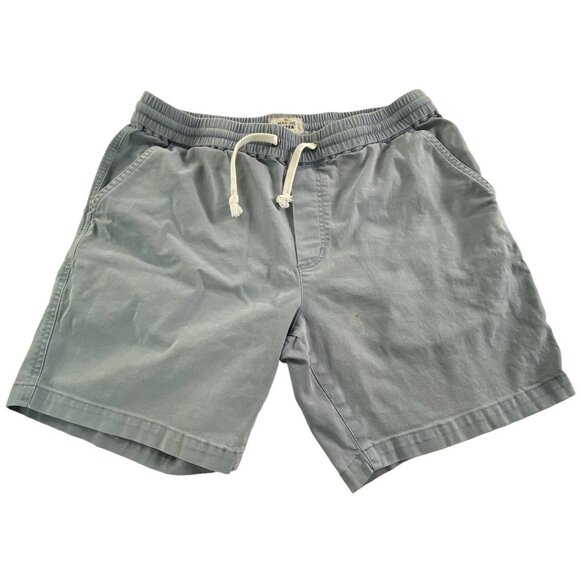 MARINE LAYER Women Elastic Waist Shorts Drawstring Sz M Gray Faded Beach 24-1 - Picture 1 of 10